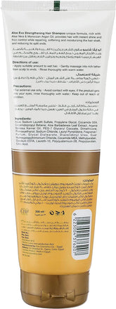 Aloe Eva strengthening hair shampoo with aloe vera and moroccan argan oil  230ml